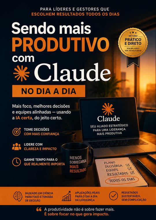 Capa do livro Sendo Mais Produtivo com Claude no Dia a Dia